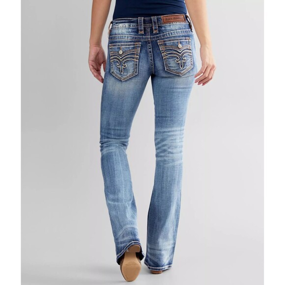 Marely Boot Stretch Jean ROCK REVIVAL Size 26 - Picture 2 of 9